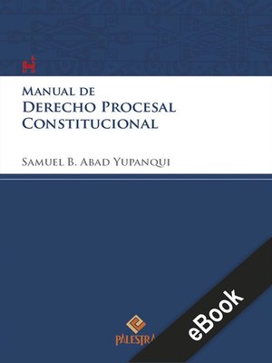 cover image of Manual de derecho procesal constitucional